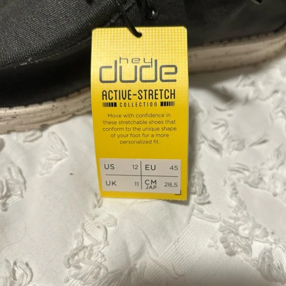 MENS HEY DUDE SHOES SIZE 12 - Picture 2 of 7